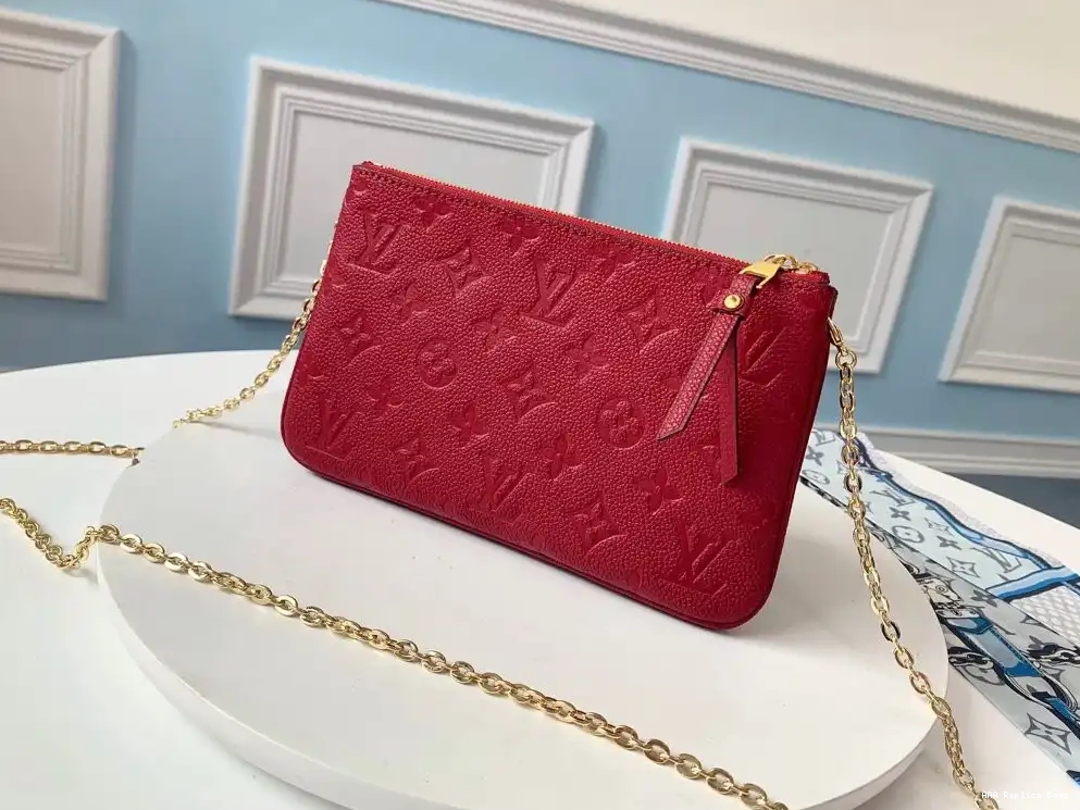 Aaa replica bags ZIP DOUBLE VUITTON POCHETTE LOUIS 0505